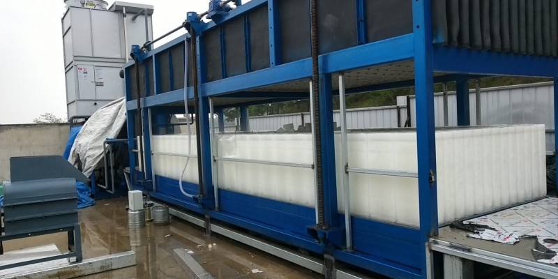 Planta de hielo industrial en bloques de evaporación directa de 20 toneladas