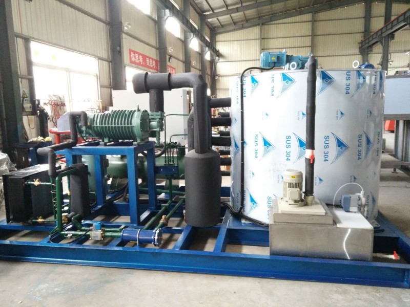 Sistema de máquina de hielo en escamas industrial de servicio pesado de 15 toneladas