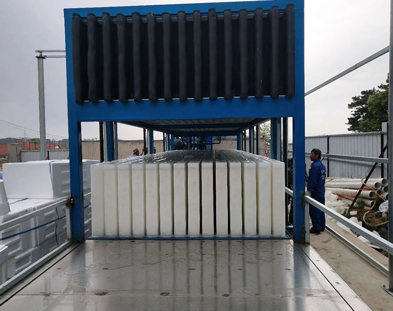 Planta industrial de hielo en bloques de evaporaci&oacute;n directa de 20 toneladas