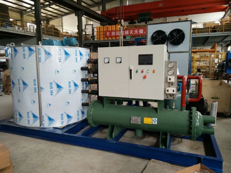 Sistema de máquina de hielo en escamas industrial de servicio pesado de 15 toneladas