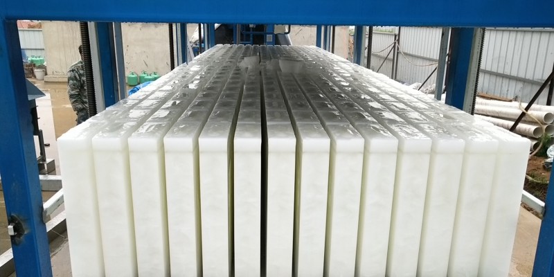 Planta de hielo industrial en bloques de evaporación directa de 20 toneladas